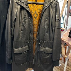 Danier leather lined coat